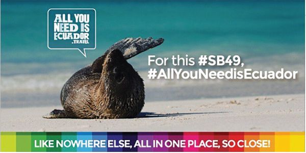#AllyouneedisEcuador comercial para el #SB49