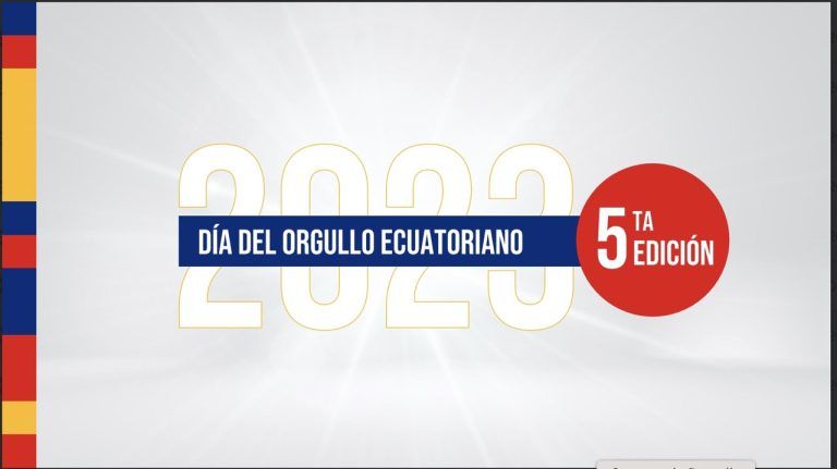 Dia del orgullo ecuatoriano. campaña huella. mucho mejor ecuador. 2023. 5ta edición